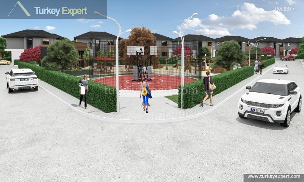 Available brand-new villa houses in Silivri, with a private pool in a complex 1
