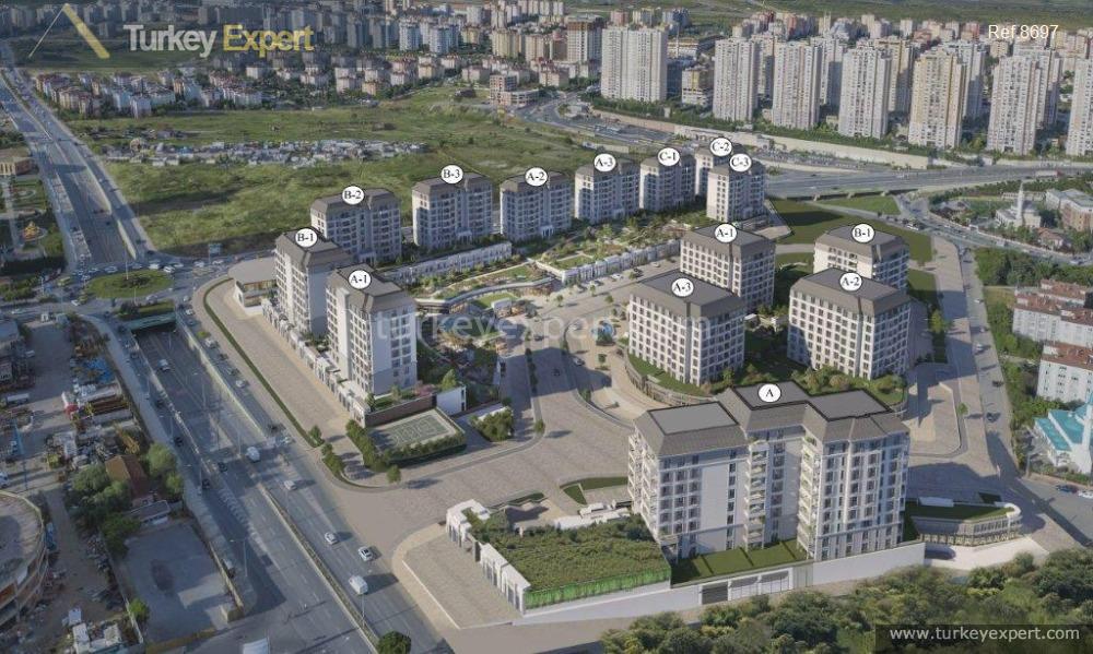 پروژه آپارتمانی جدید در باشاکشهیر استانبول با طرح پرداخت اقساطی 1