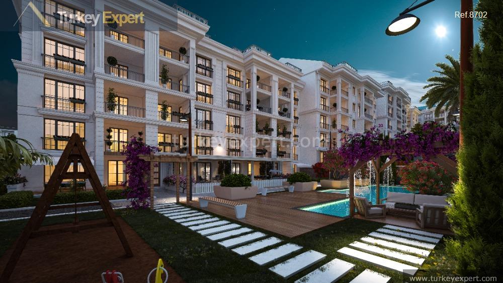 istanbul buyukcekmeces luxurious apartments with duplex garden and terrace options9