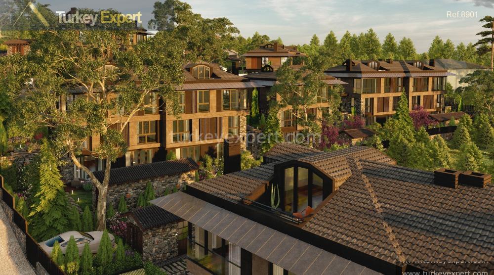 Villas for sale in Istanbul Sile in a complex with facilities 2