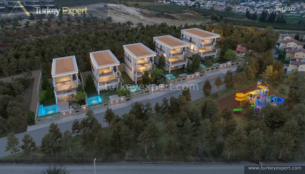 Villas de luxe avec piscine et vue sur la mer à Kusadasi Sogucak. 0