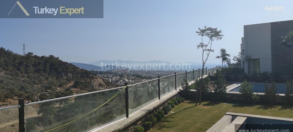 duplex villas with sea and nature views in konacik bodrum10
