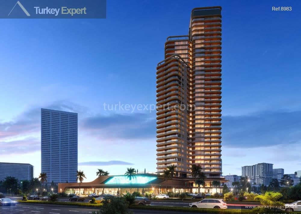 new luxury residential project in izmir alsancak containing a shopping811